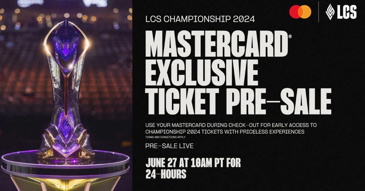 Mastercard Presale,Mastercard Presale LoL,Mastercard Presale worlds 2024,Mastercard